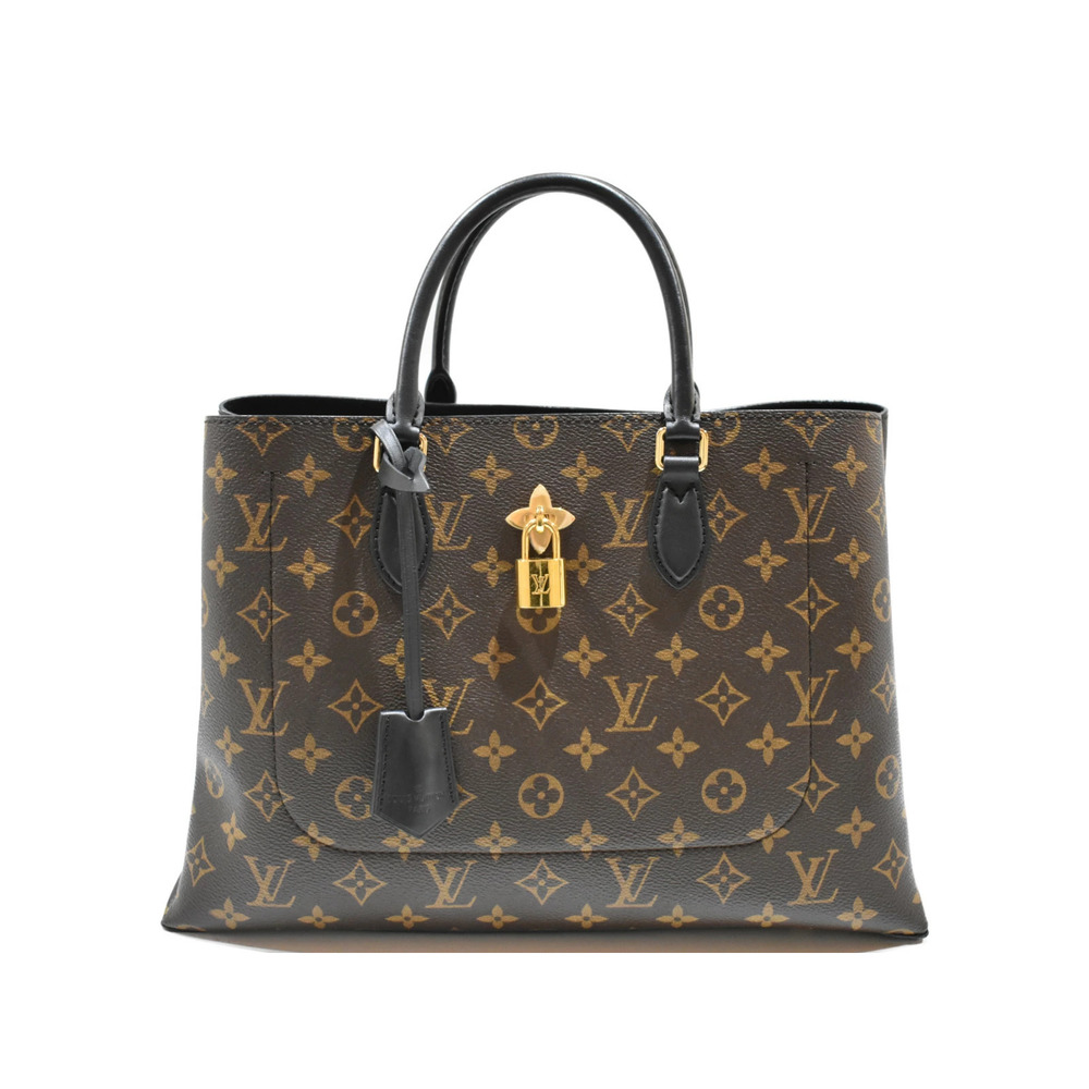LOUIS VUITTON Flower Tote Monogram Canvas Bag Handbag